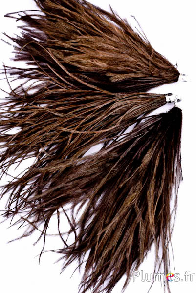 Hanger struisvogel - 15-20 cm - bruin